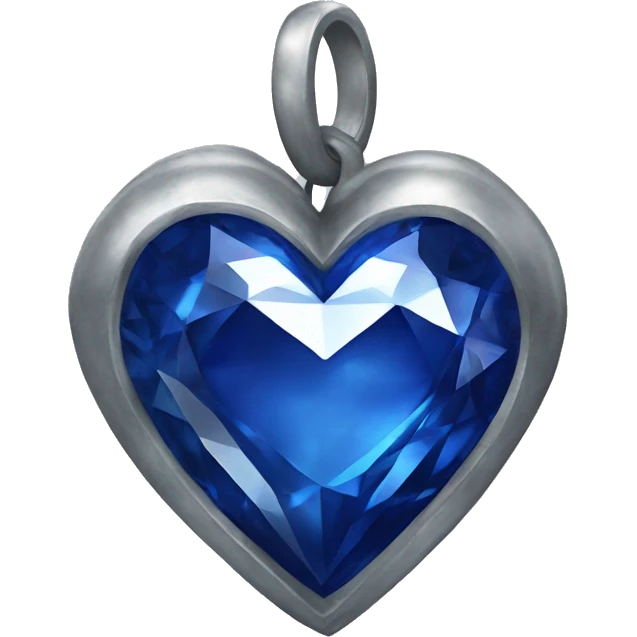 One Sapphire heart emoji