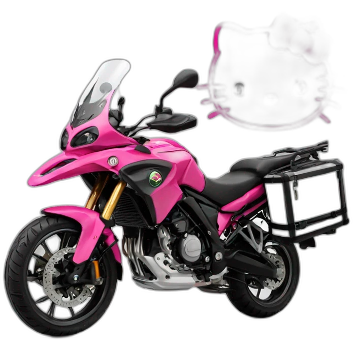 Moto benelli trk y hello kitty emoji