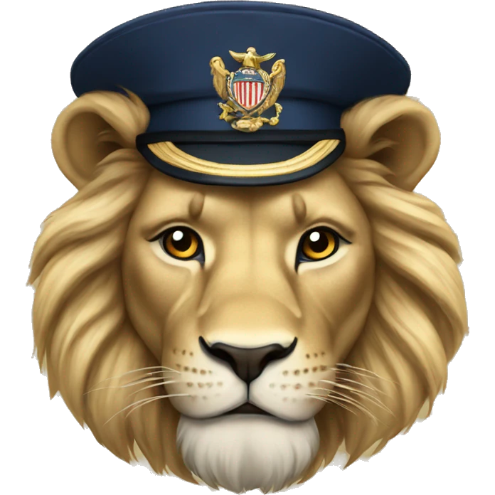 navy style lion emoji