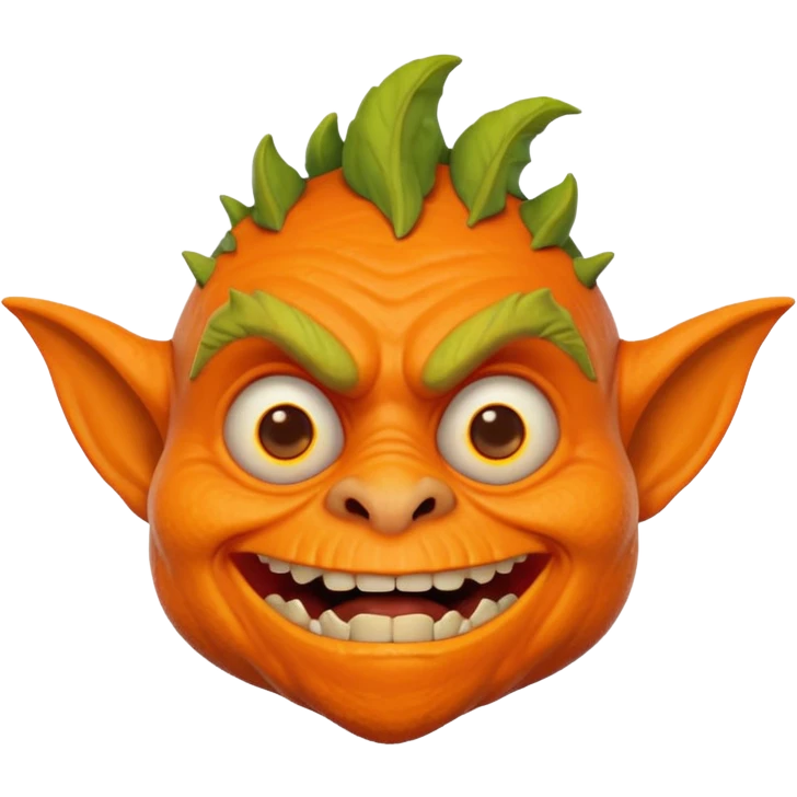 Cheddar Goblin from the movie Mandy, playful expression emoji