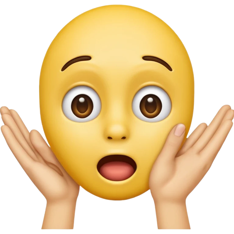 yellow emoji face with hand on face oh no emoji