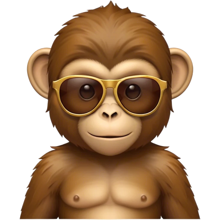 Monkey with sunglasses emoji