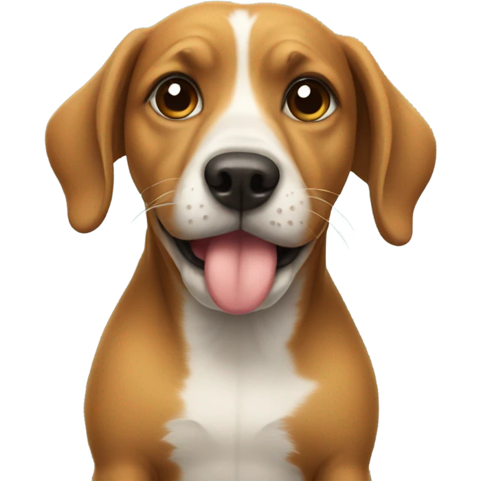 Dog sending kiss emoji