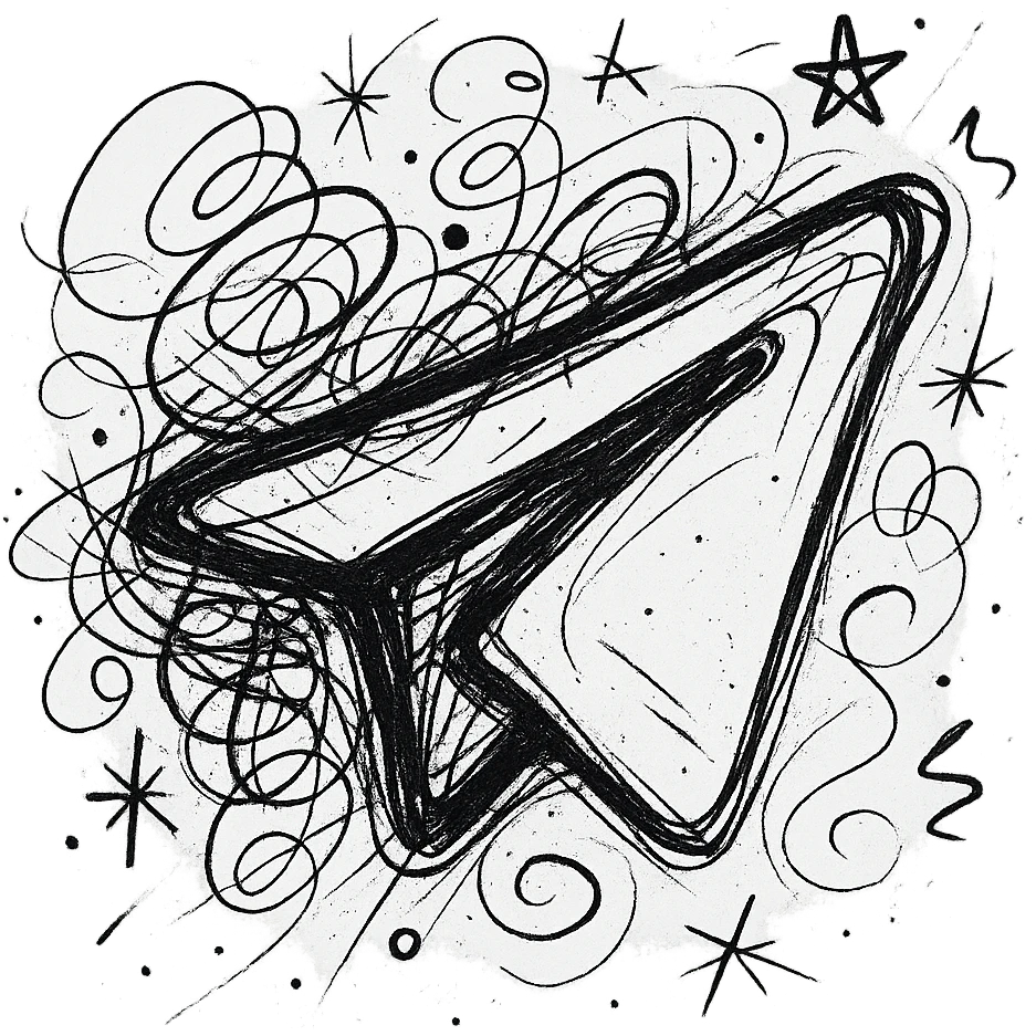Telegram airplane icon emoji