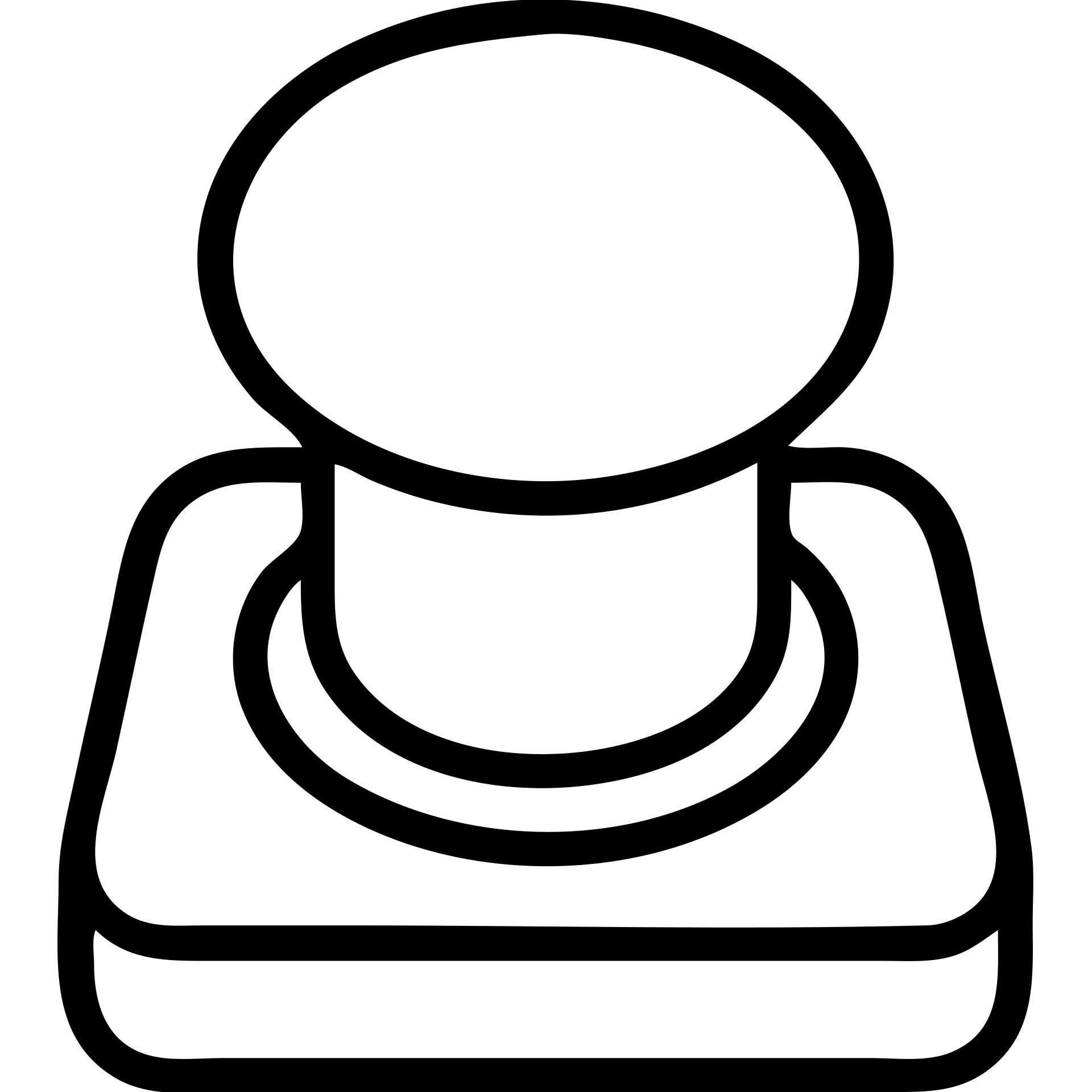 outlined black icon of a red button emoji