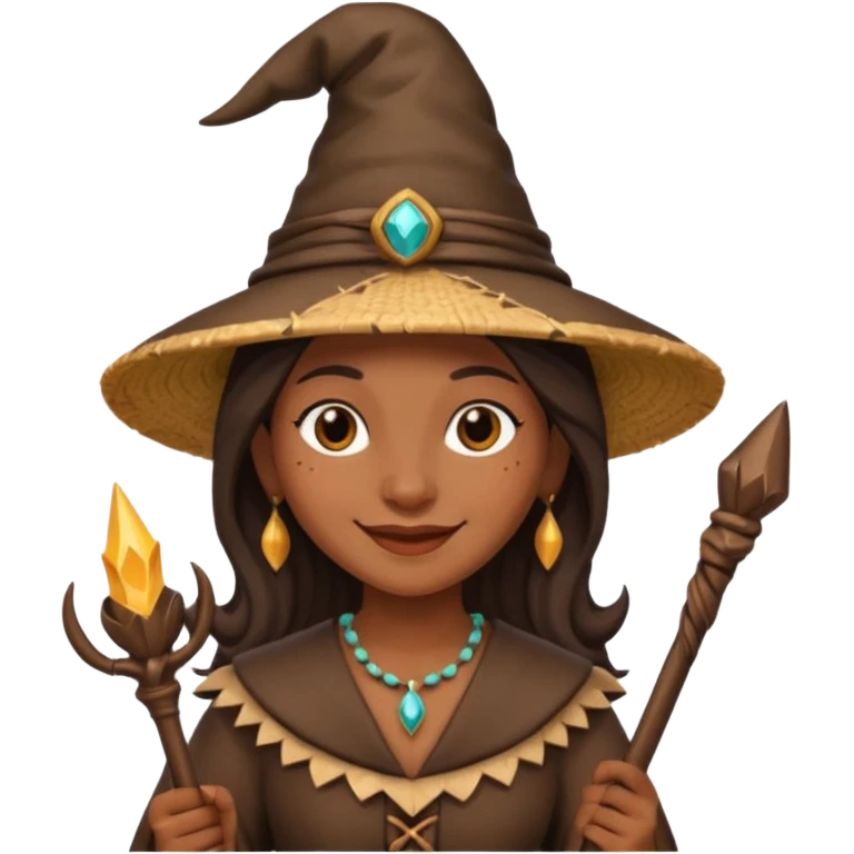 Bruja en escoba emoji