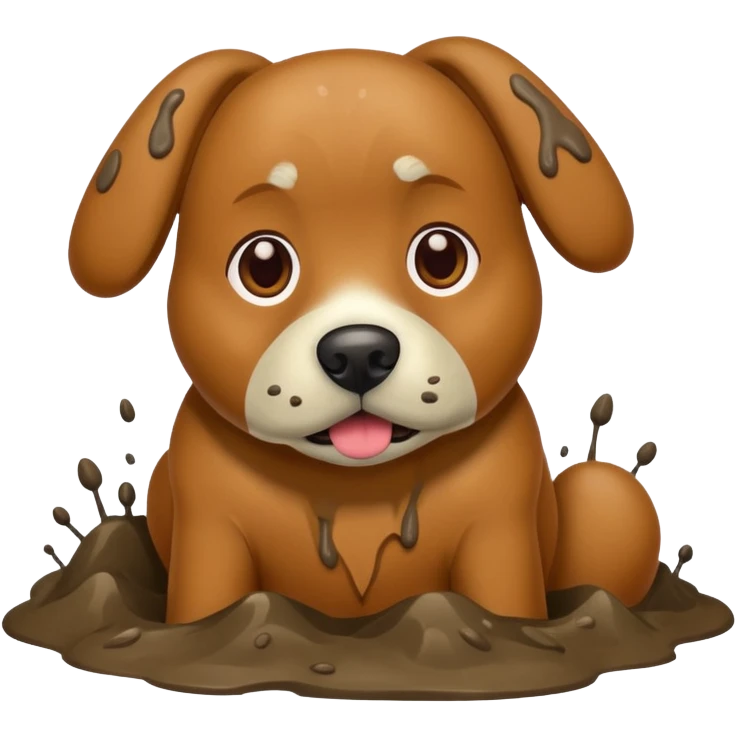 Poopy stinky dog emoji