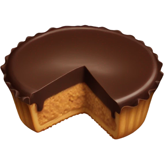 Chocolate covered Peanut butter cup emoji