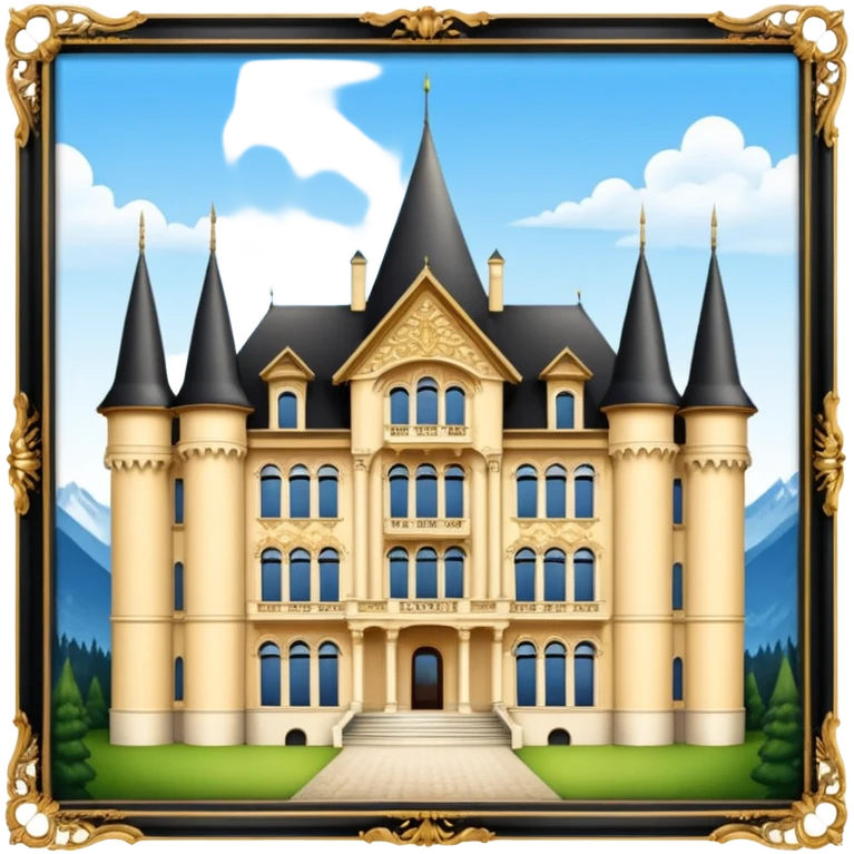 A hotel icon like gstaad palace emoji