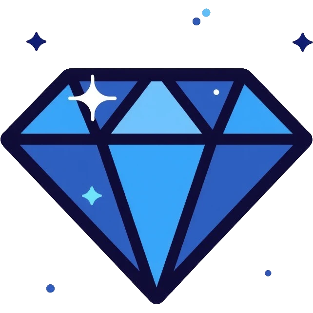 sparkling blue sapphire gem emoji