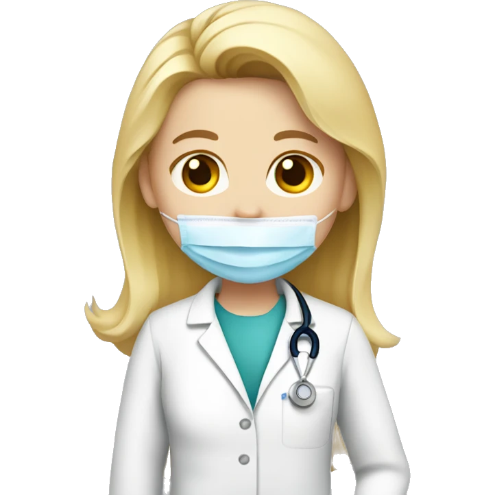blond doctor vaccinate someone emoji