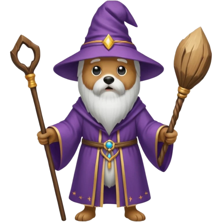 Dog wizard emoji