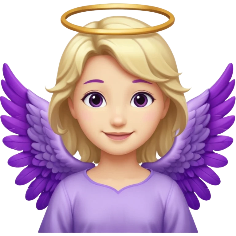 love cupid purple cute no human, an angel emoji