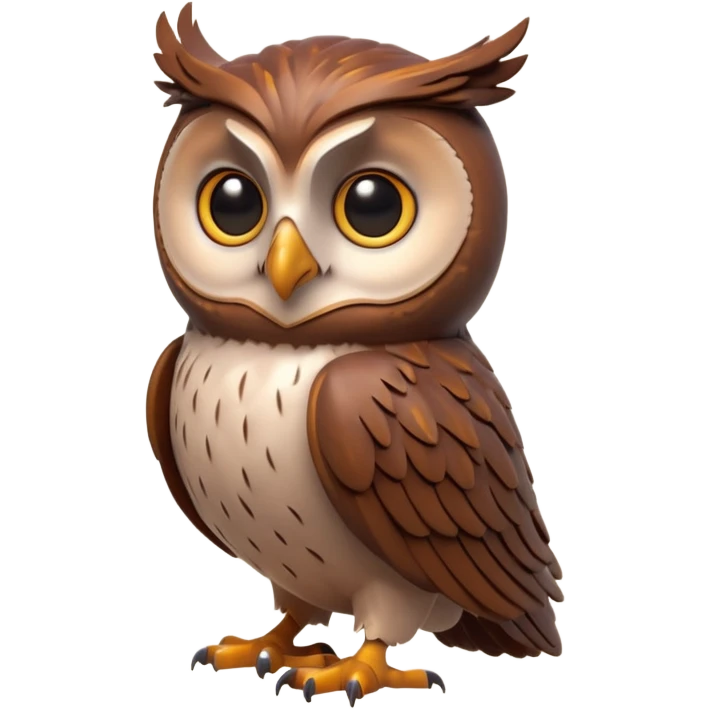 “3D emoji of a magical [🦉], Harry Potter style, Hogwarts magic, fantasy atmosphere, soft glow, cinematic lighting, high detail” emoji
