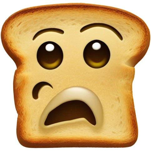 Very freaky piece of toast emoji
