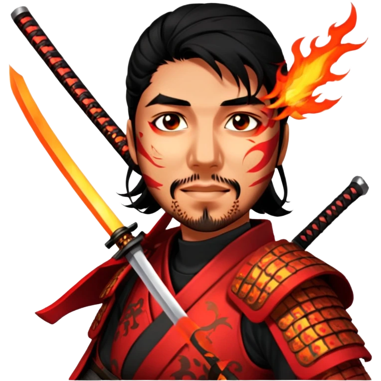 Fire-Wielding Samurai emoji