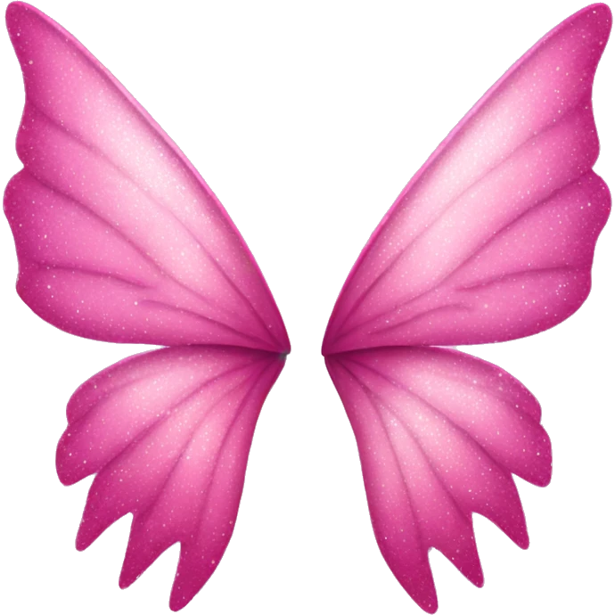 Pink sparkly fairy wings  emoji