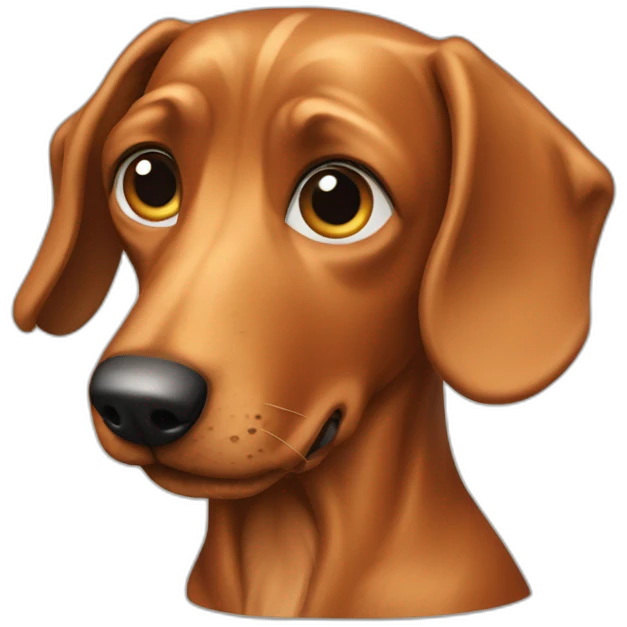 Teckel à poile long emoji