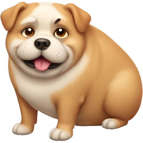 fat dog emoji