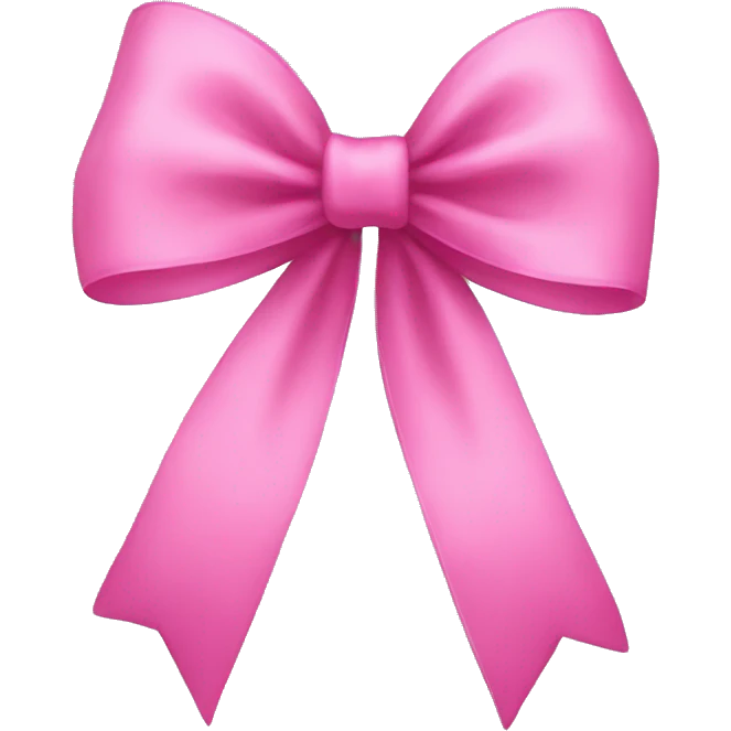 pink bow emoji