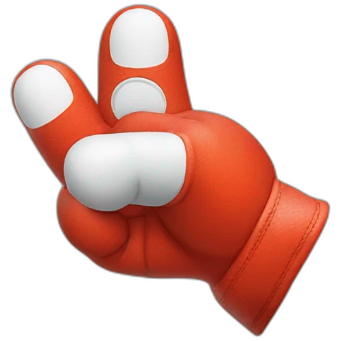 mario glove finger pointing emoji