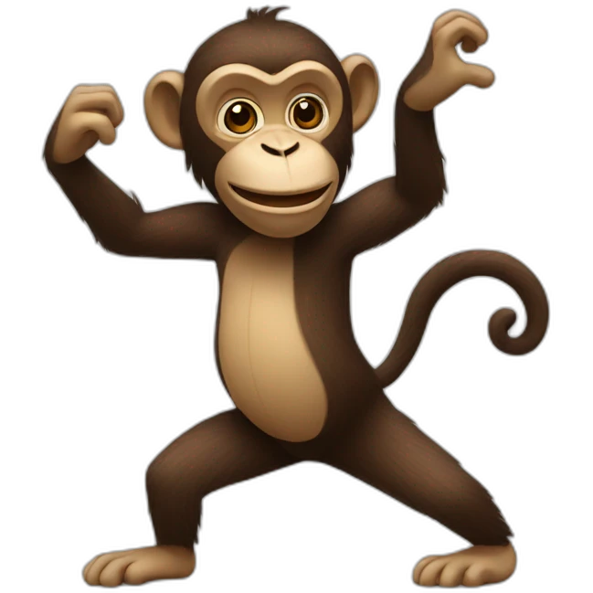 dancing monkey emoji