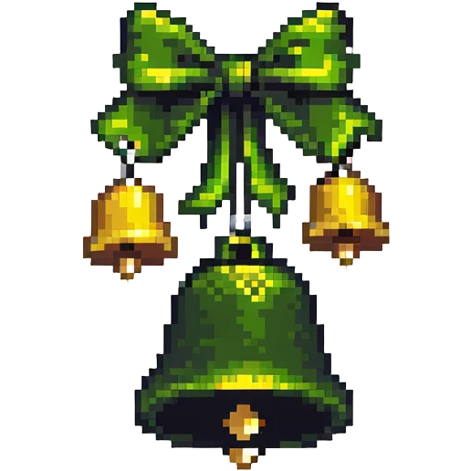 pixel art ghungroo bells for Indian classical dance emoji