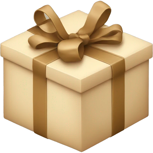 beige gift box emoji