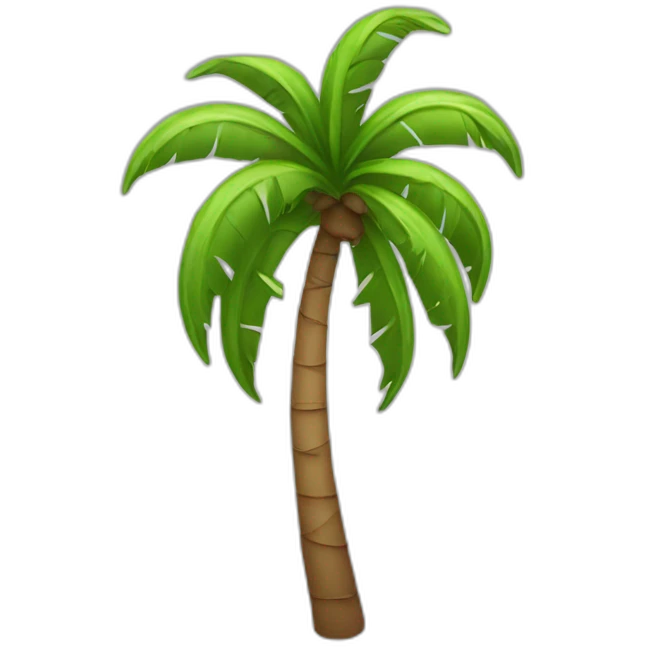 palm tree laughing emoji