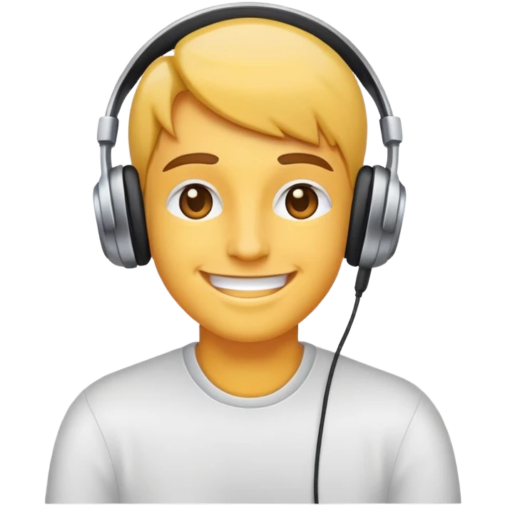 Person happy listening To music  emoji