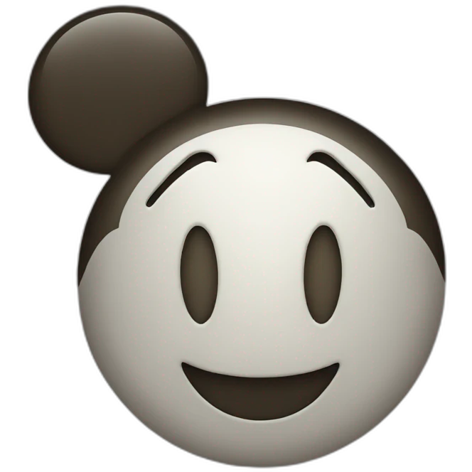 Smiley face with Mickey ears emoji