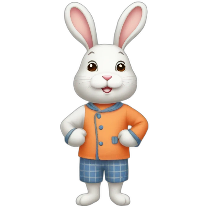 Lapin mignon and pajamas carotte emoji