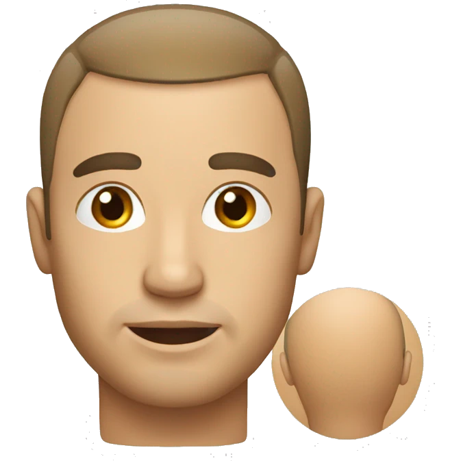 A person had a hair transplant on his head yesterday emoji