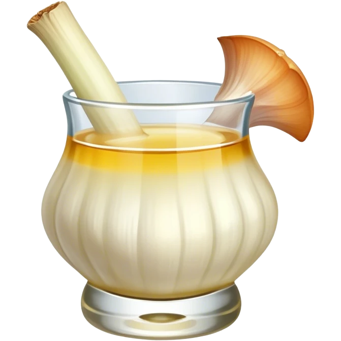 Garlic clove in a tequila shot  emoji