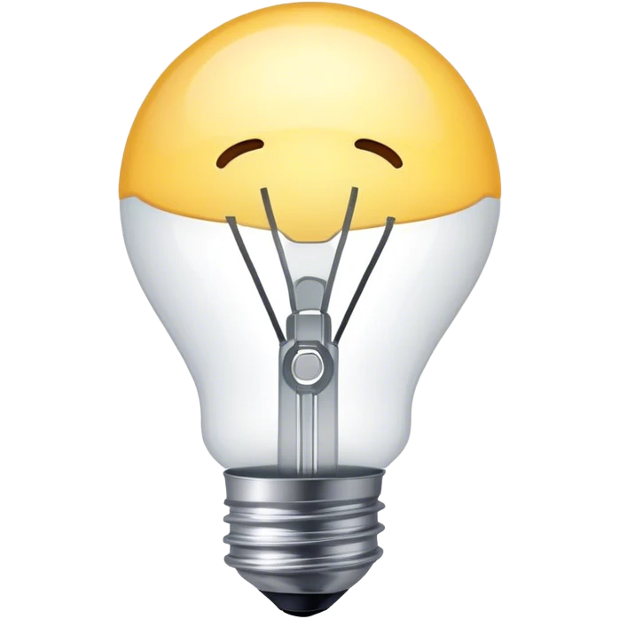Lightbulb above head emoji