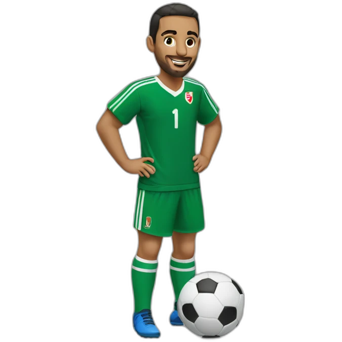 Joueur de foot marocain emoji