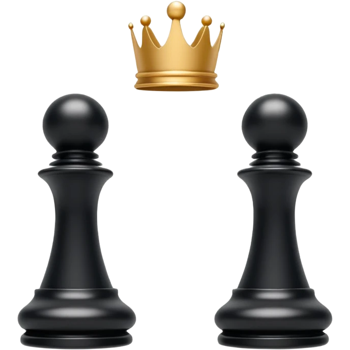 white plastic chess pieces, queen, white emoji