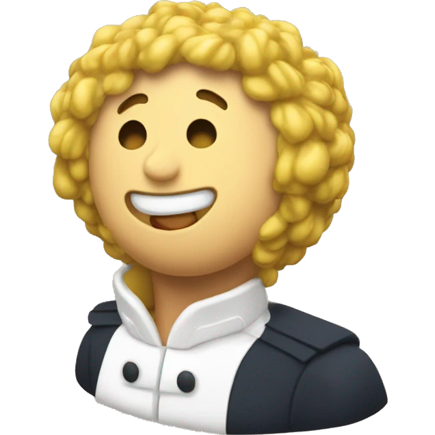 Macron qui mange des pâtes  emoji
