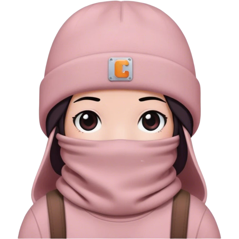 A Carhartt beanie hat in dusty pink colour just hat no face emoji