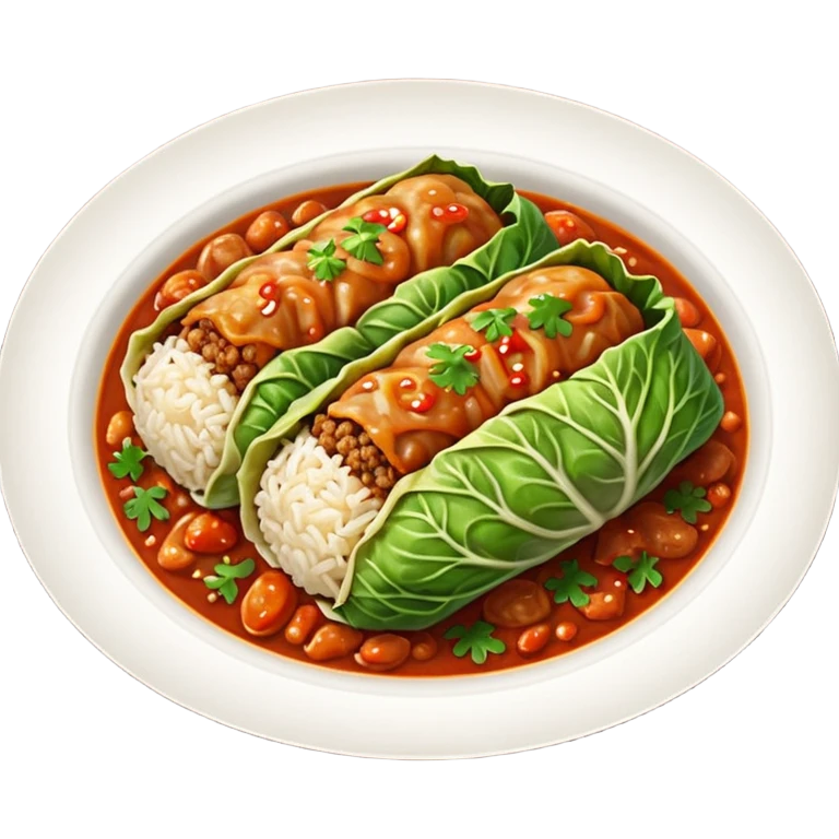 Simple cabbage roll emoji