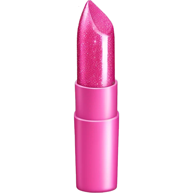 pink sparkly lipgloss emoji