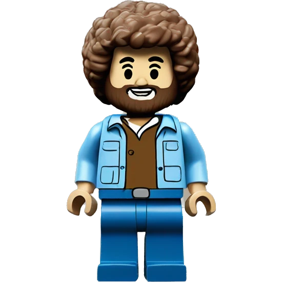 Bob Ross Lego Full body emoji