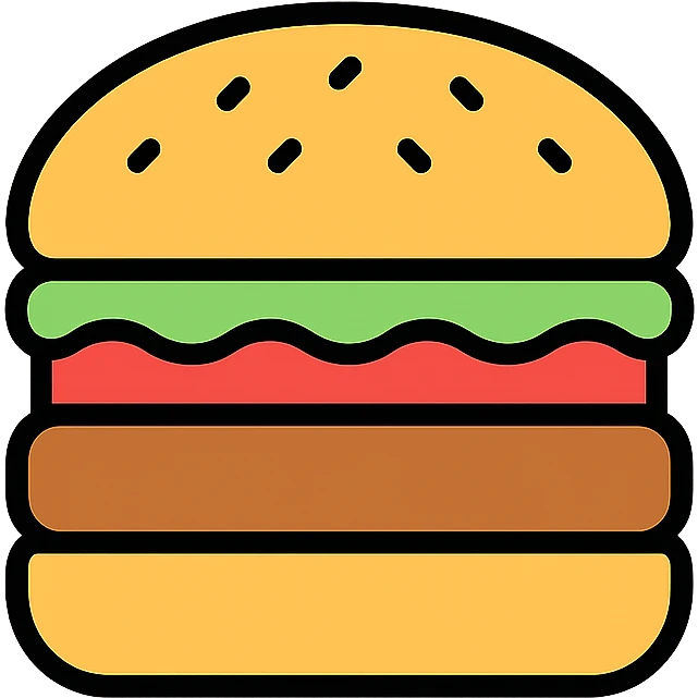 burger, simple emoji