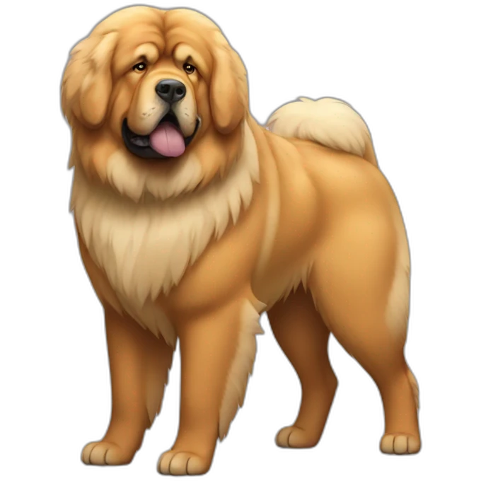 Tibetan Mastiff full body emoji