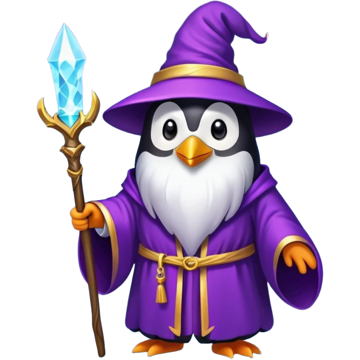 Penguin Wizard emoji