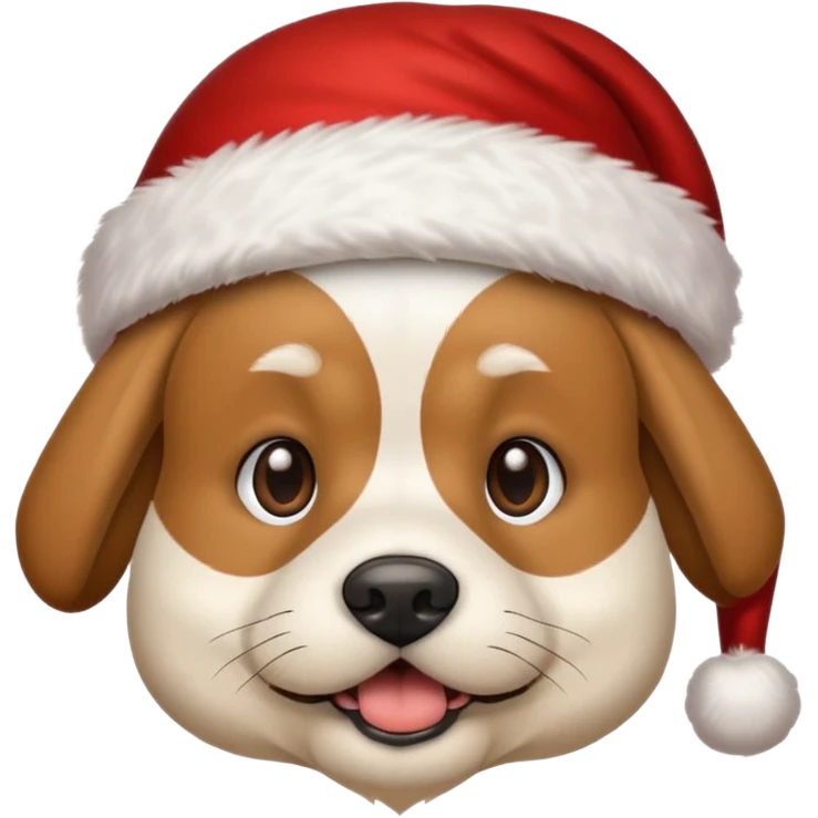 강아지 산타 emoji