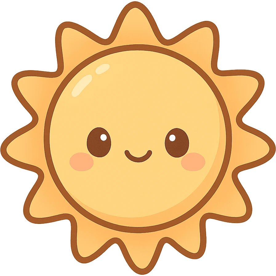 一个可爱的太阳 emoji
