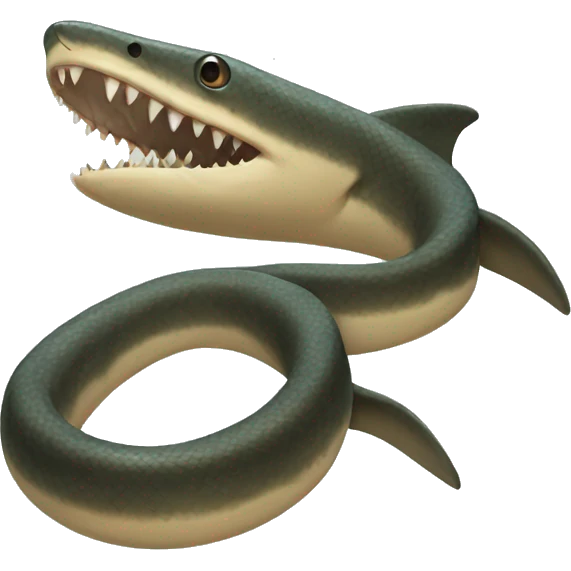 Snake shark emoji