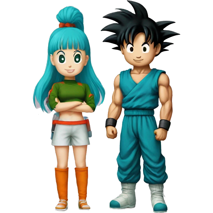 Goku and bulma  emoji