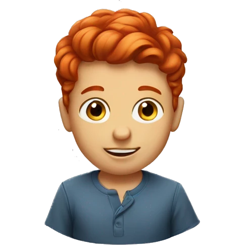 Two red head little boys emoji